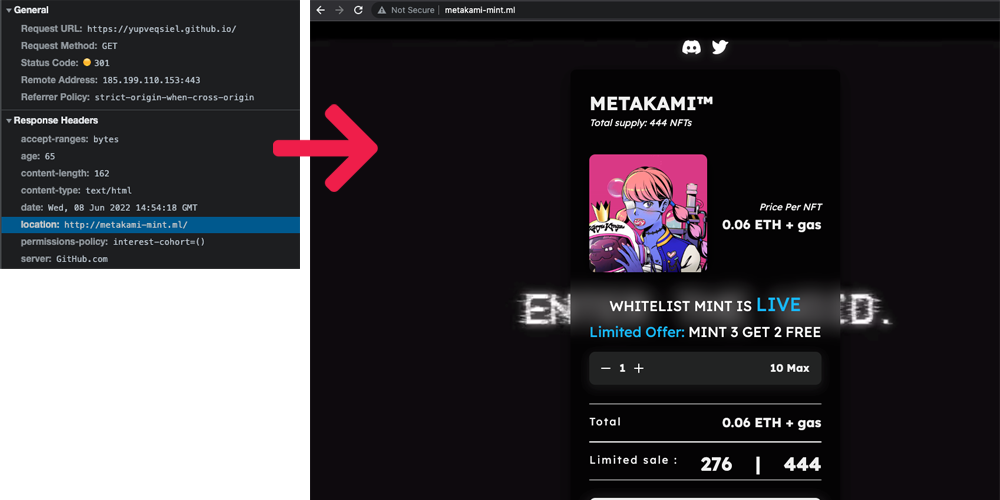 Fake METAKAMI mint